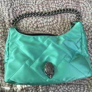 Kurt Geiger Teal Statin Shoulder Bag with chain strap